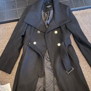 Guess peacoat with gold accessories (buttons)